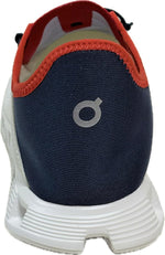 On Men's Cloud 5 Coast Sneakers, Ivory | Ink, Red, White, 10 Medium US