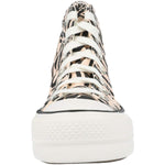 Converse Chuck Taylors All Stars Lift Hi Womens Black/Blue/Egret Trainers, Shadowberry Black Egret, 8.5 us