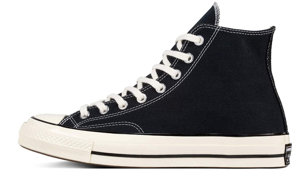 Converse Men's Chuck Taylor 70 Hi Top, Black/Black/Egret, Size 4.5