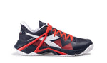 Diadora Men's B.Icon 2 All Ground Tennis Shoe (Blue Corsair/White/Fiery Red, 10.5)