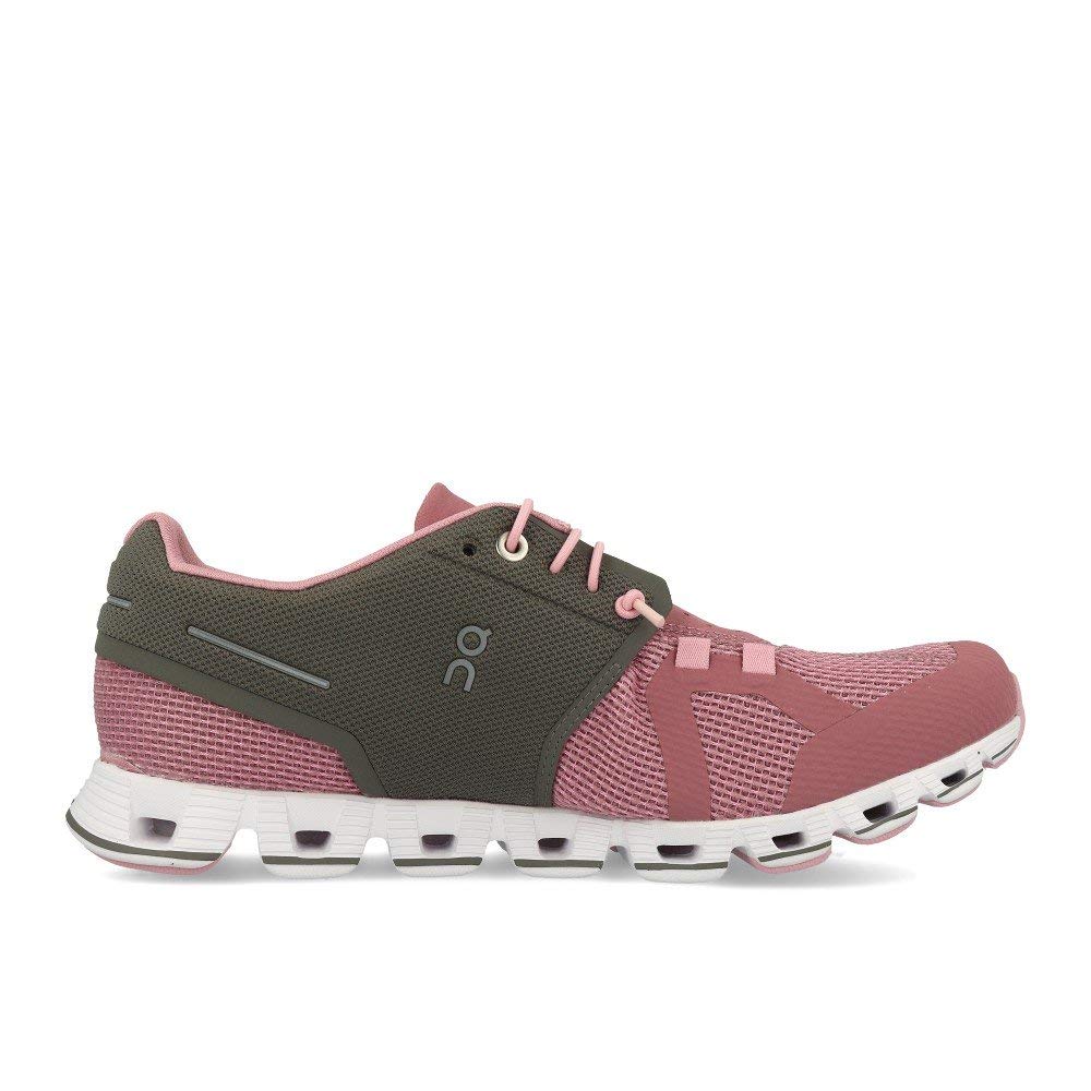 On Running Womens Cloud Road Shoes Charcoal/Rose SZ 5.5
