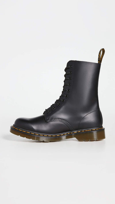 Dr. Martens 1490 Lace-Up Boot,Black Smooth,UK 8 (US Men's 9, Women's 10) M US