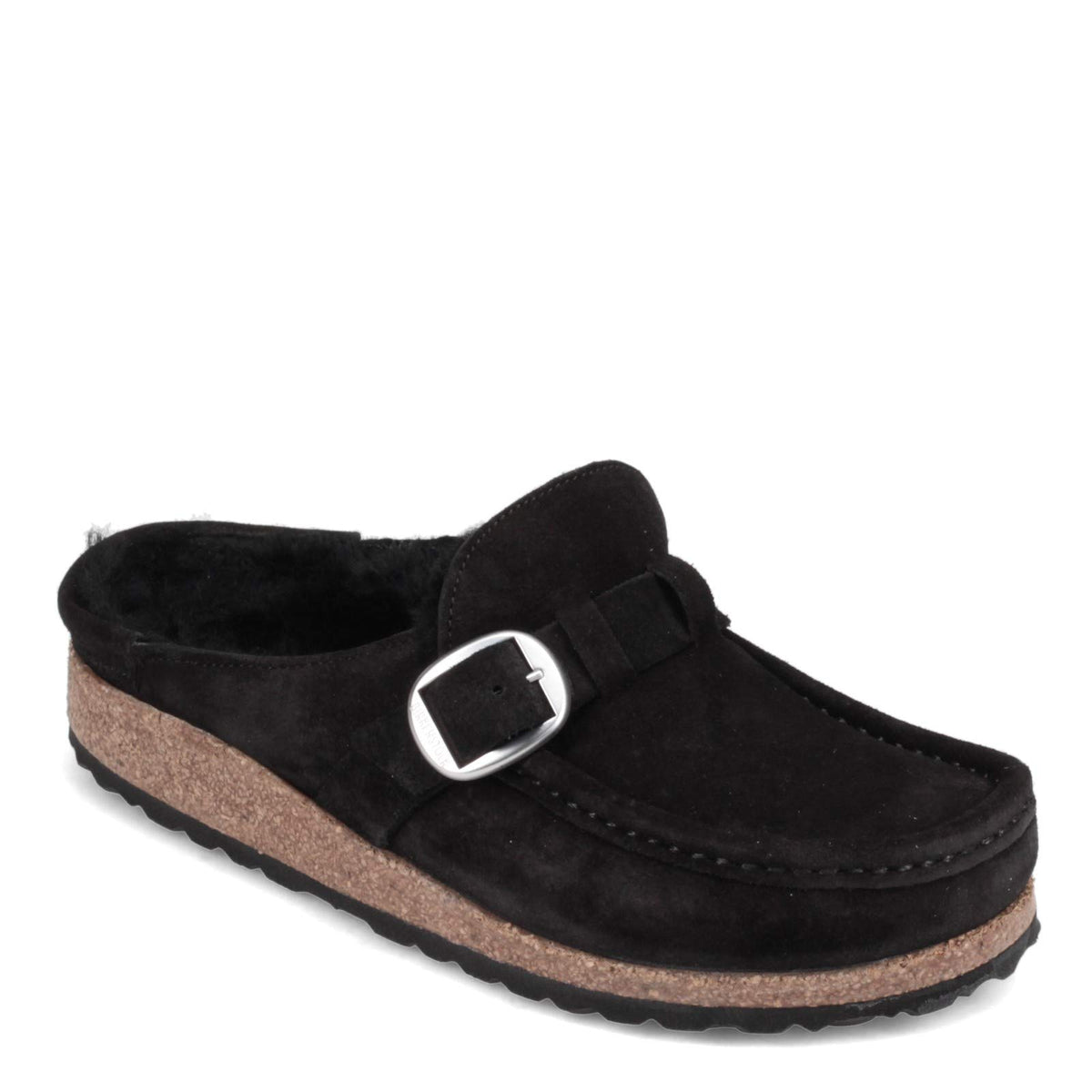 Birkenstock Women's Moccasin Buckley-Tea Sd N 9-9.5 Narrow Black