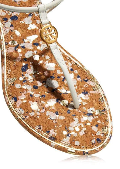 Tory Burch Women's Emmy Flat Sandals (New Ivory, numeric_8)