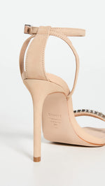 SCHUTZ Women's Loule Sandals, Light Nude, Tan, Clear, 6 Medium US