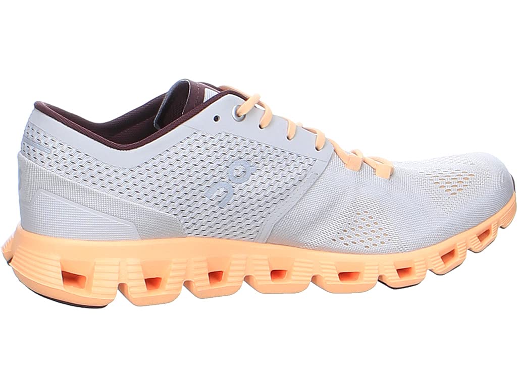 On Women's Cloud X Sneakers, Silver | Almond, 10.5