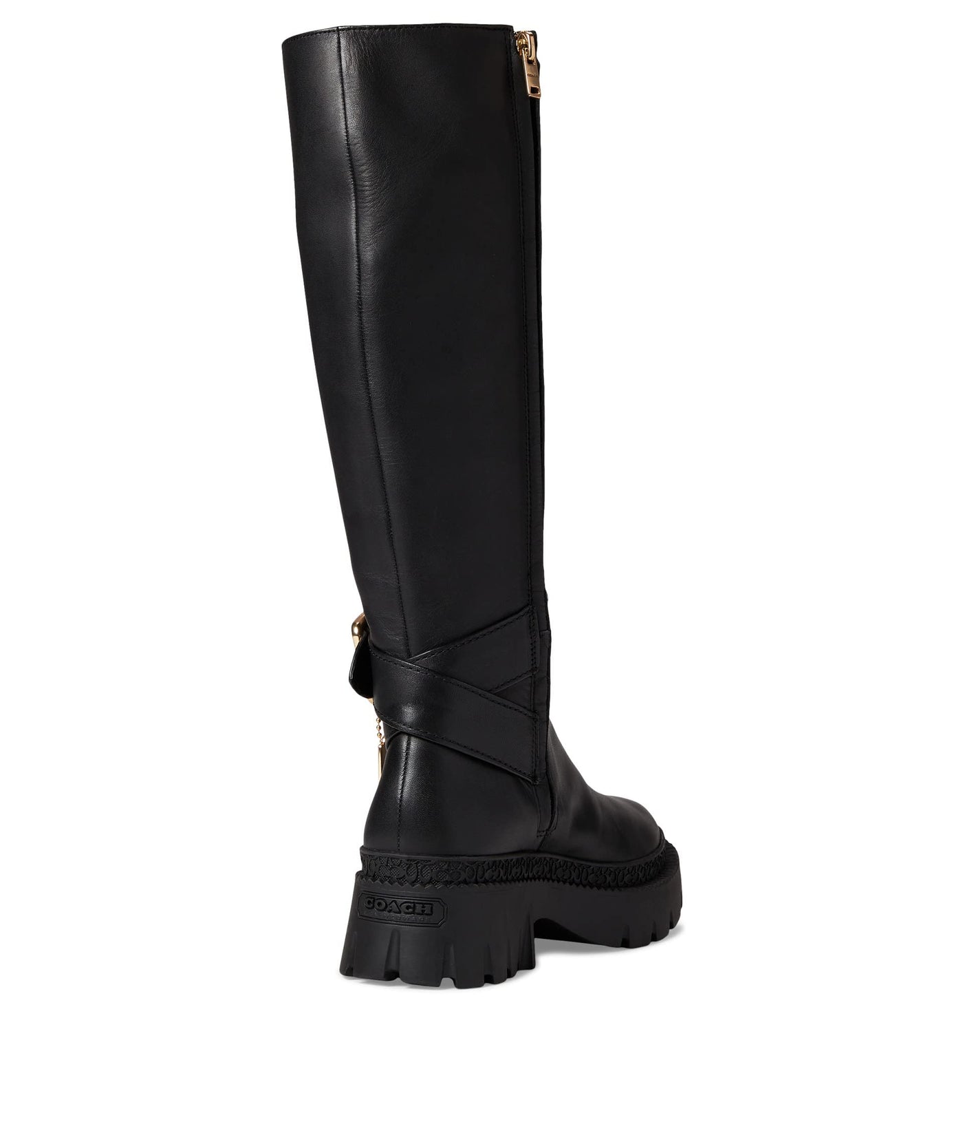 Coach James Leather Boot Black 9.5 B (M)
