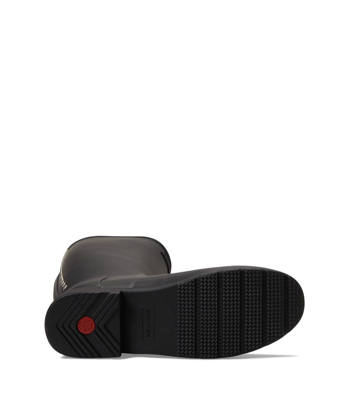 Hunter Refined Tall Studded Back Strap Boot Black 8 M