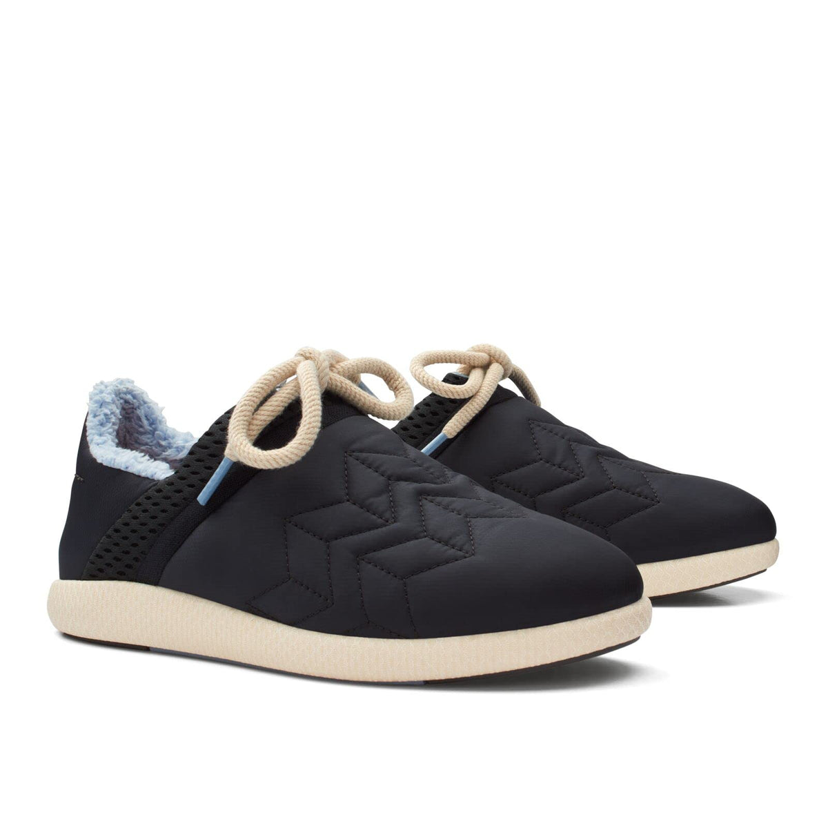 OLUKAI Mahiki Women's Slipper Sneaker, Indoor & Outdoor Wear, Removable & Washable Footbed & Ultra-Soft Comfort Fit, Black/Black, 10