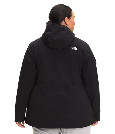 THE NORTH FACE Women's Shelbe Raschel Hoodie (Standard and Plus Size), TNF Black 2, 3X Plus