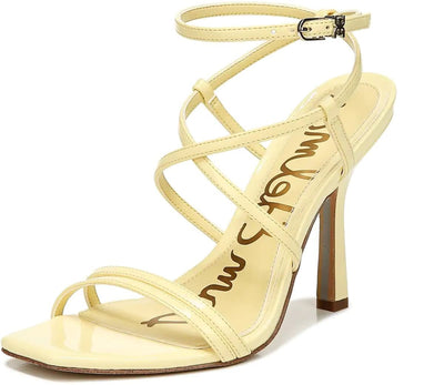Sam Edelman Leeanne Honey Dew Open Toe Wrapped Ankle Strap High Heeled Sandals (Honeydew, 9.5)