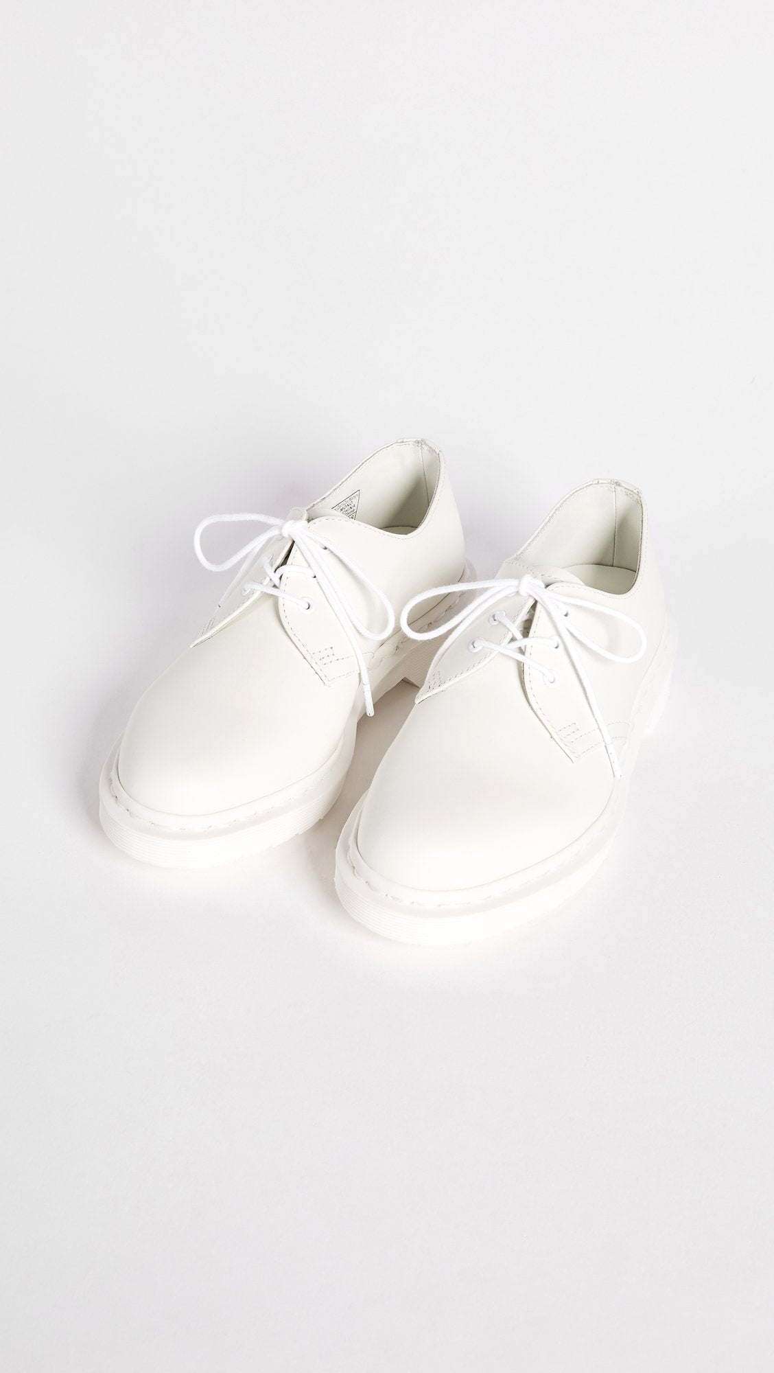 Dr. Martens Women's 1461 Mono 3 Eye Shoe, White, 7 Medium US