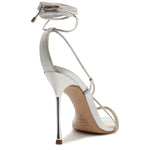 SCHUTZ Adeline Crystal 8 Silver