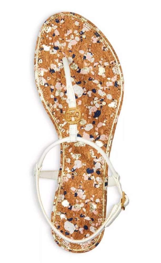 Tory Burch Women's Emmy Flat Sandals (New Ivory, numeric_8)