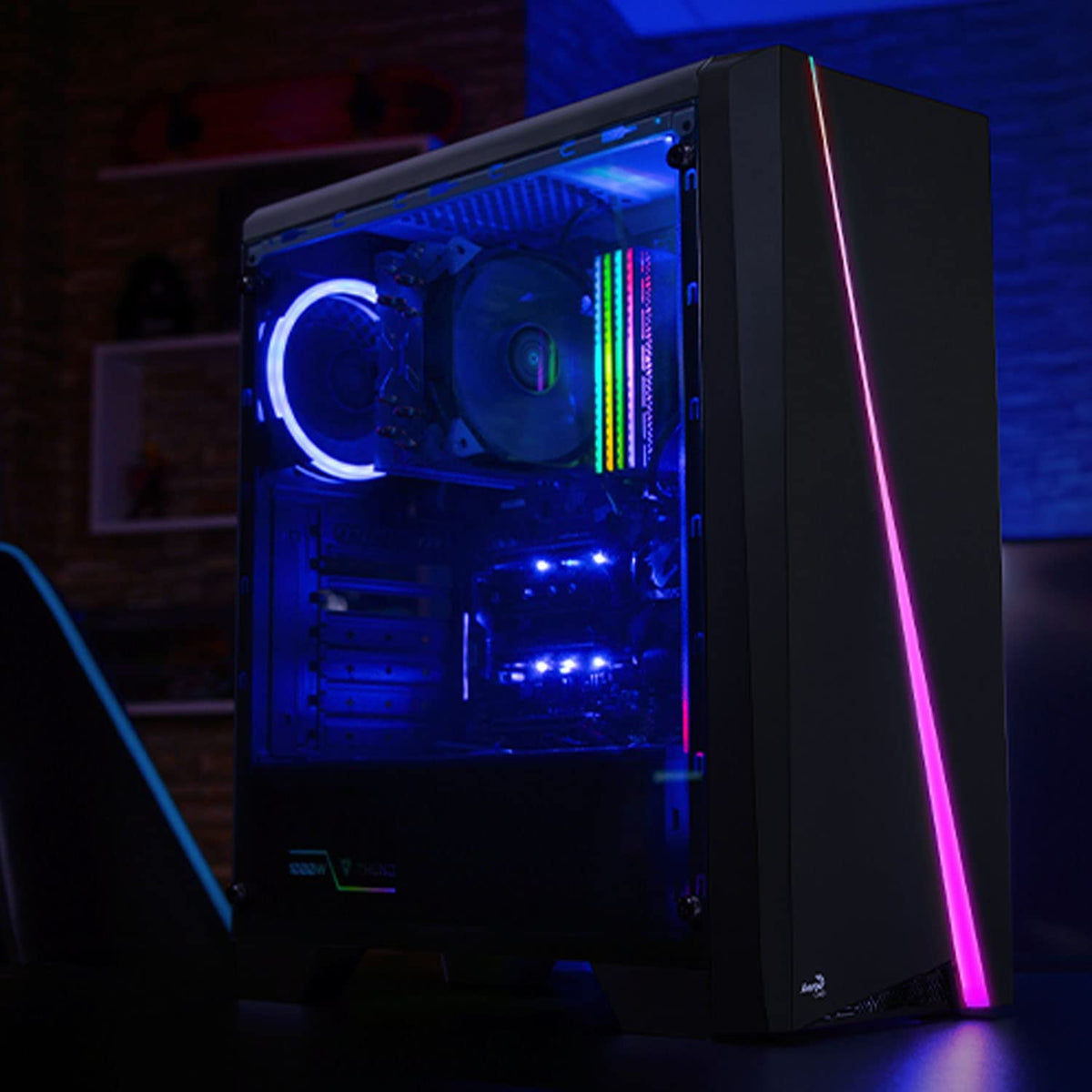 Aerocool Cylon RGB Midi-Tower PC Case - Black ACCM-PV10012.11