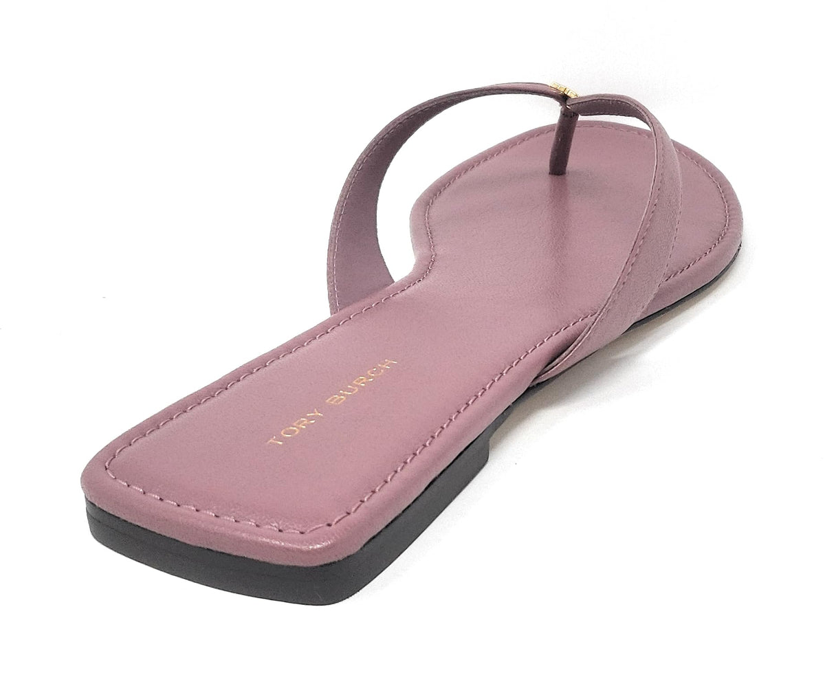 Tory Burch Capri Leather Flip-Flop Lavender 8 M