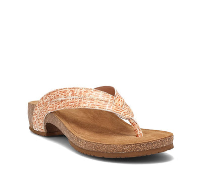 Taos Footwear Women's Link Terracotta Multi Sandal 8-8.5 M US