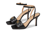 Coach Kyra Leather Sandal Black 6 B (M)