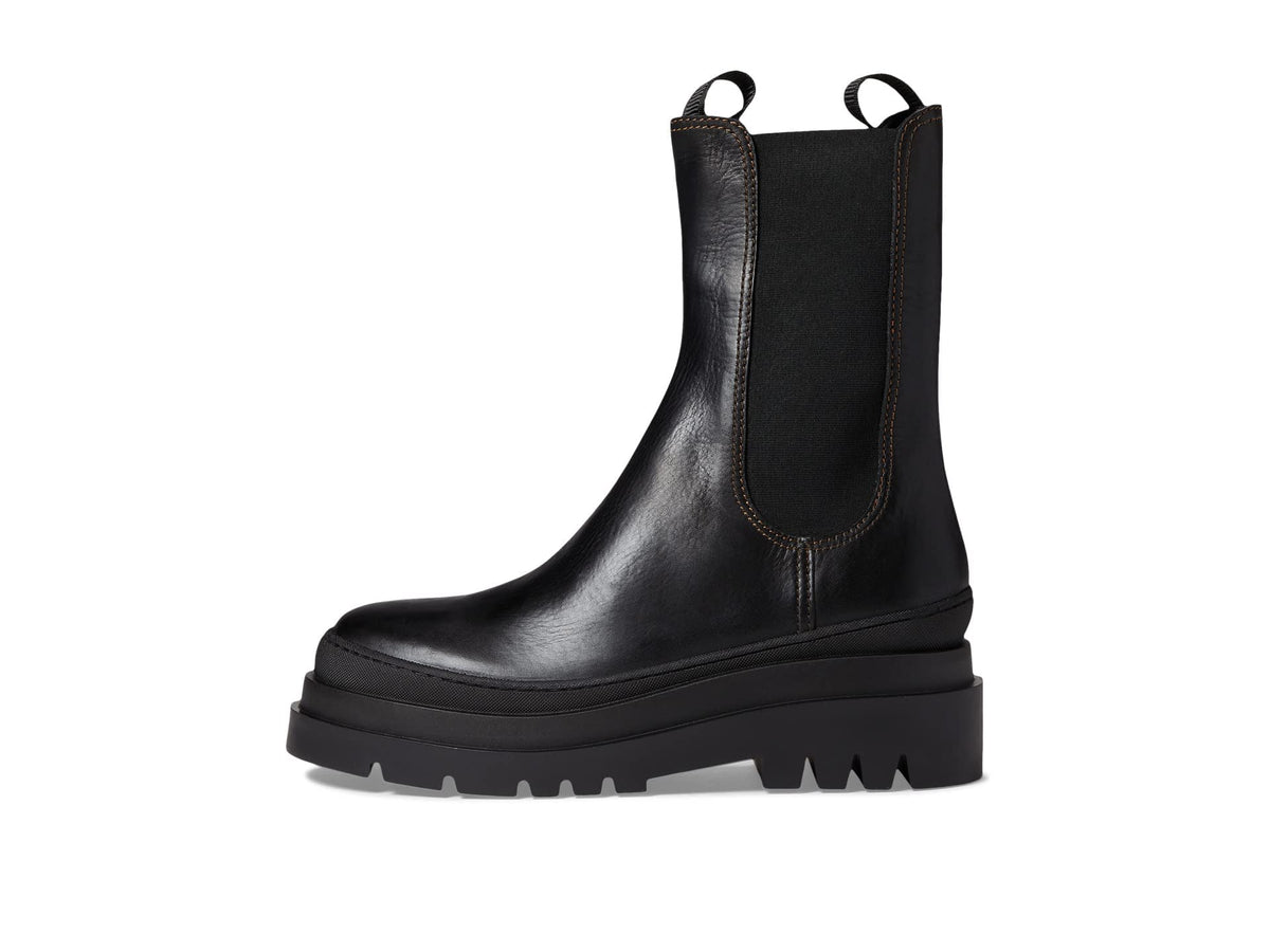 Chunky Black Lug Boot by Loeffler Randall