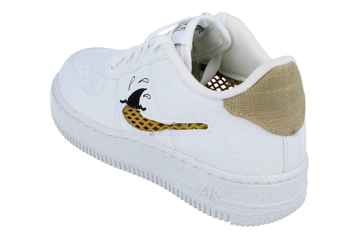Nike Air Force 1 LV8 NN GS Trainers DQ7690 Sneakers Shoes (UK 5 US 5.5Y EU 38, sail Sanded Gold Black 100)