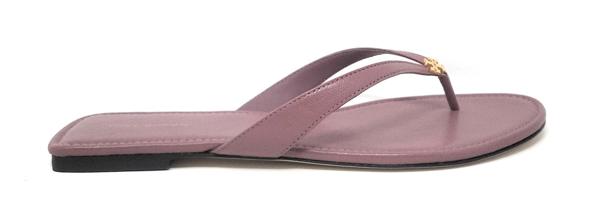 Tory Burch Capri Leather Flip-Flop Lavender 8 M
