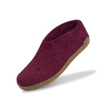 Glerups Wool Shoe Leather Outsole 9.5 Women/7 Men Cranberry