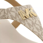 Michael Kors Jilly Flat Sandal Vanilla 8 M