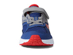 Saucony Cohesion 14 Alternative Closure Running Shoe, Navy/RED, 2 Wide US Unisex Big_Kid