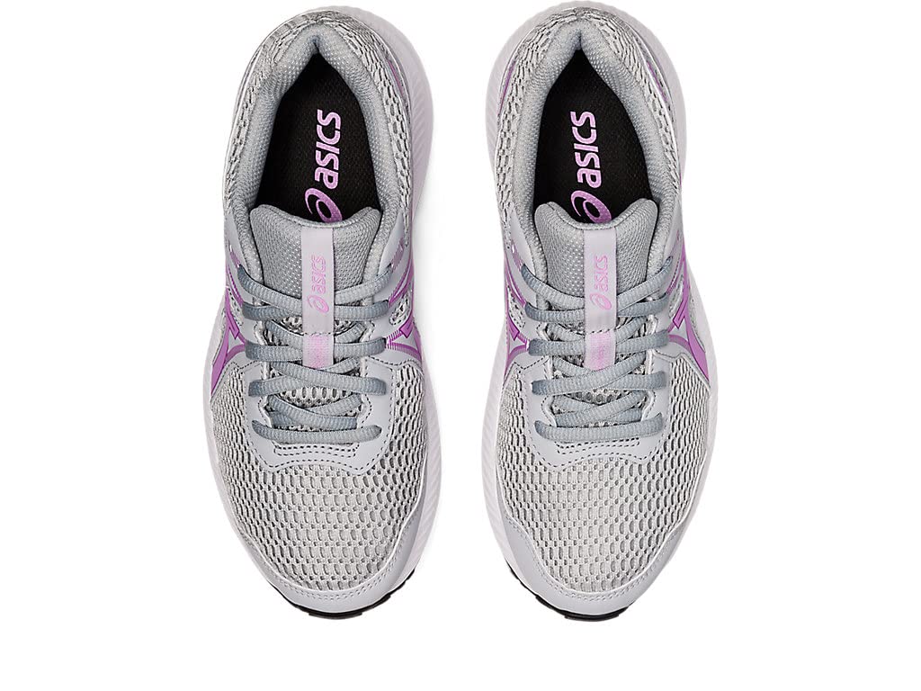 ASICS Girl's Contend 7 GS (Little Kid/Big Kid) Piedmont Grey/Lavender Glow 4 Big Kid M