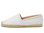Coach Collins Coated Canvas Espadrille White 8 B (M)