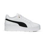 PUMA Women's Karmen Wedge Sneaker 6.5 Puma White-puma Black-gold