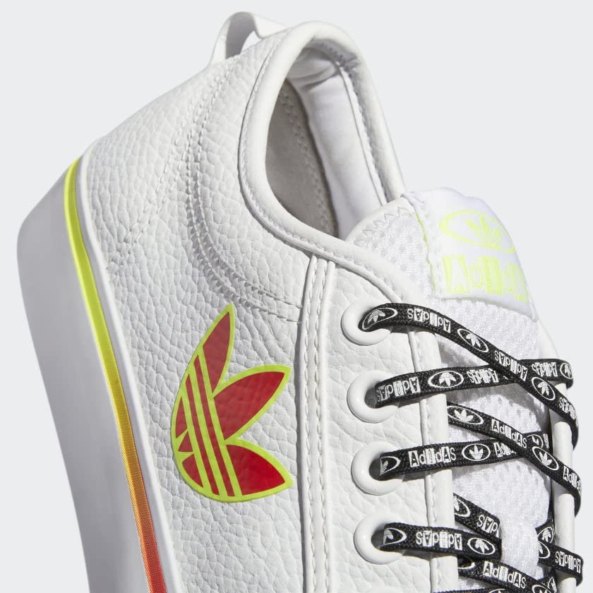 adidas Nizza Trefoil Shoes Men's, White, Size 10