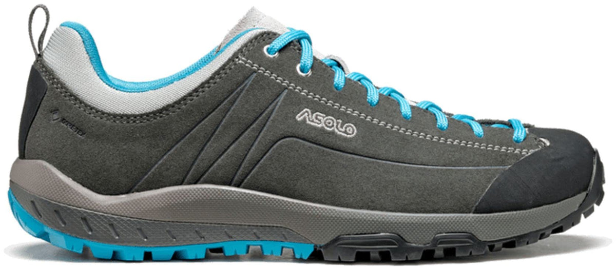 ASOLO Space GV Hiking Shoes - Women's Graphite/Cyan Blue 7.5