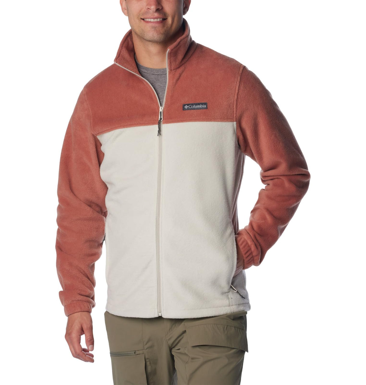 Columbia Men's Steens Mountain Full Zip 2.0, Auburn/Dark Stone, Small