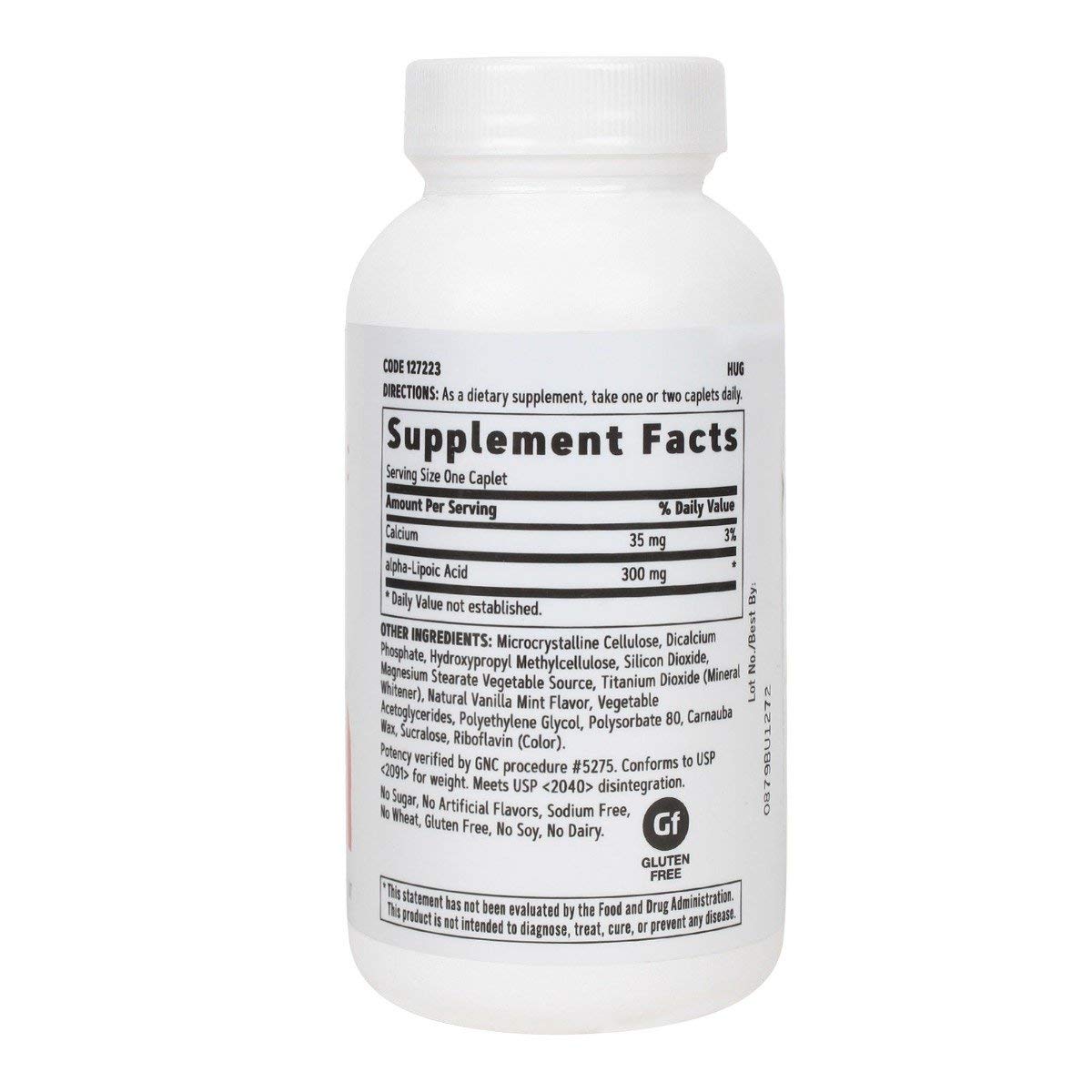 GNC Alpha-Lipoic Acid 300mg, 60 Caplets, Supports Antioxidant Regeneration