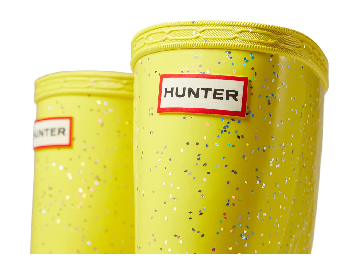 Hunter Kids Original First Classic Giant Glitter Wellington Boots (Toddler/Little Kid) - Boots for Kids Illuminating Yellow 10 Toddler M