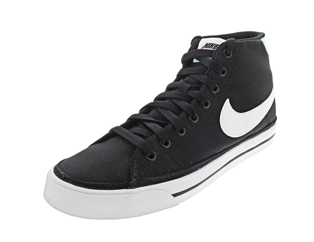 Nike Court Legacy CNVS Mid Mens Shoes Size 7.5, Color: Black/White-Black