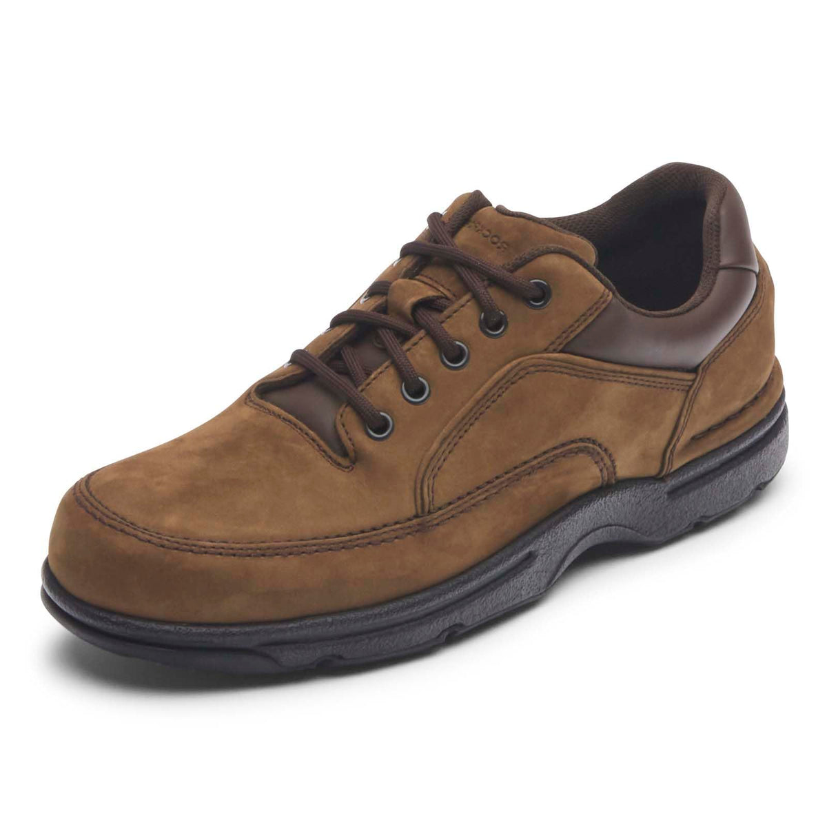 Rockport Men's Eureka Walking Shoe, Chocolate Nubuck, 10