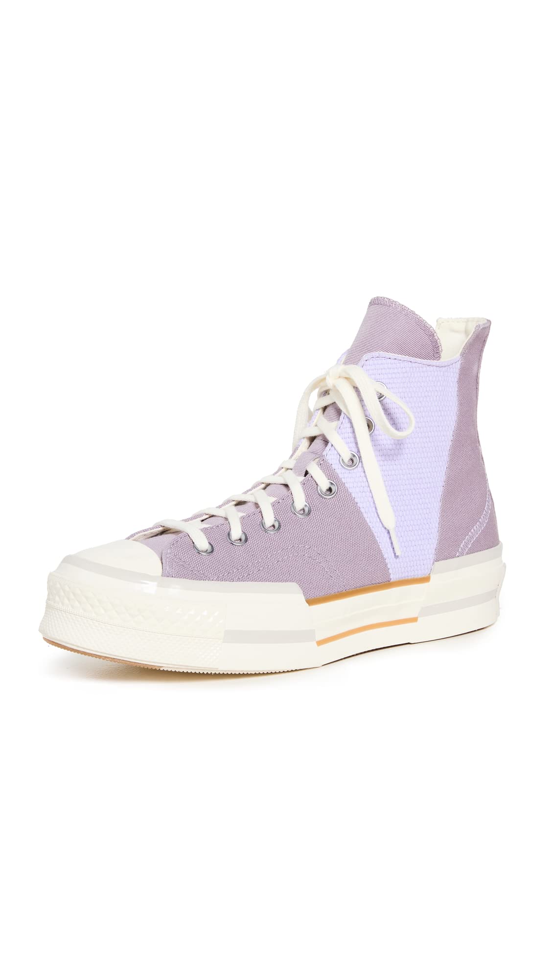 Converse Women's Chuck 70 Plus Sneakers, LucidLilac/VaporViolet/Egret, Purple, Blue, 8.5 Medium US