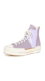 Converse Women's Chuck 70 Plus Sneakers, LucidLilac/VaporViolet/Egret, Purple, Blue, 8.5 Medium US