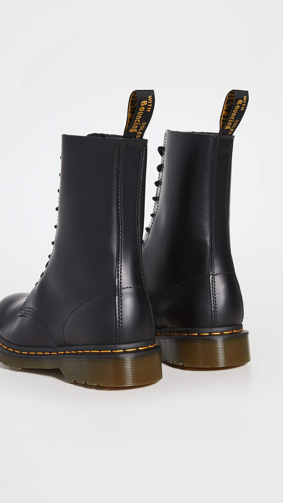 Dr. Martens 1490 Lace-Up Boot,Black Smooth,UK 8 (US Men's 9, Women's 10) M US