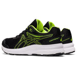 ASICS Kid's Contend 7 Grade School Running Shoe, 1, Black/Hazard Green