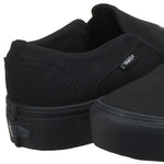 Vans Women's Asher Platform Sneaker, Canvas Black Black, 8