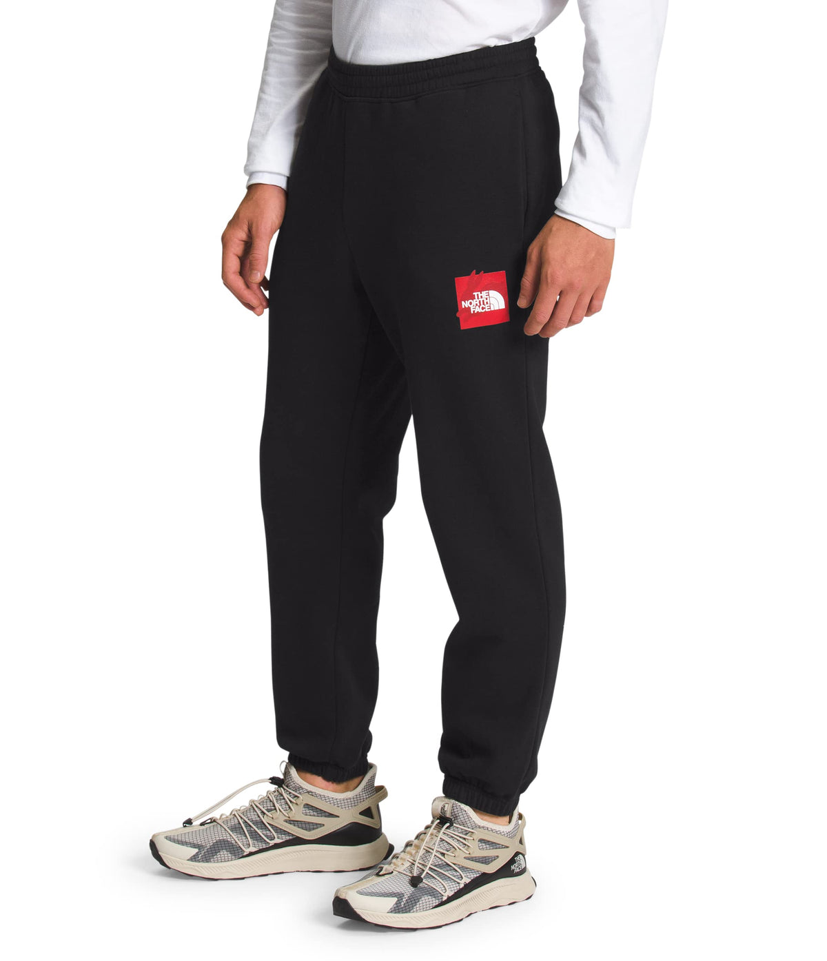 THE NORTH FACE Men's Half Dome Sweatpant (Standard and Big Size), TNF Black/TNF Red, XX-Large