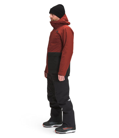 THE NORTH FACE Men's Clement Triclimate Jacket, Brick House Red/Sequoia Red, XX-Large