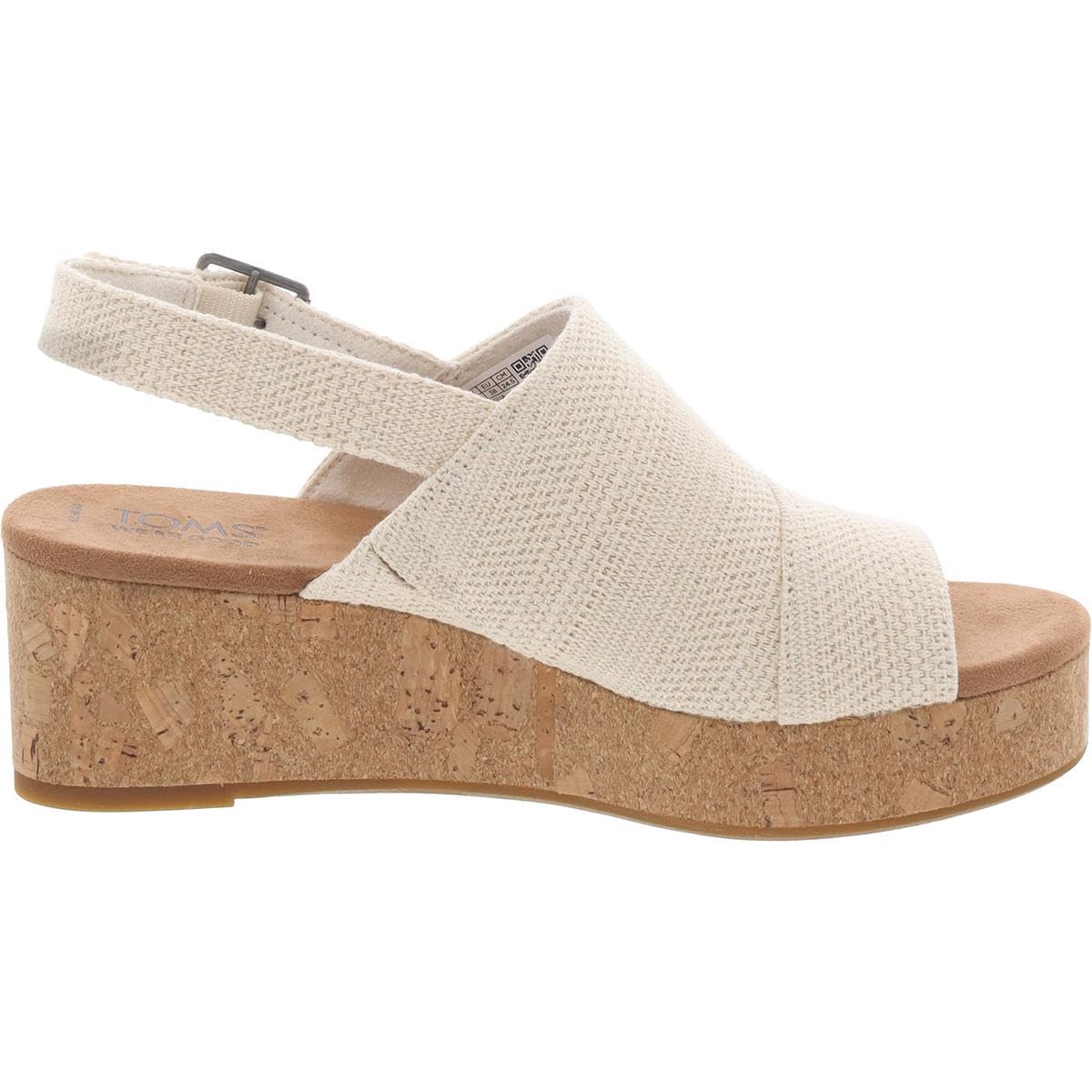 TOMS Claudine Natural Metallic Linen 5 B (M)