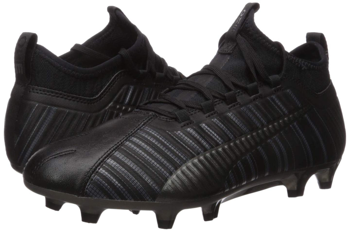 PUMA Men's One 5.3 Fg/Ag Sneaker 11.5 Puma Black-puma Black-puma Aged Silver