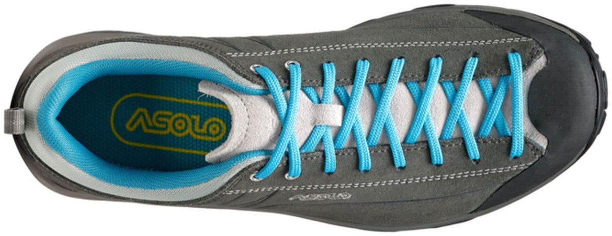 ASOLO Space GV Hiking Shoes - Women's Graphite/Cyan Blue 7.5