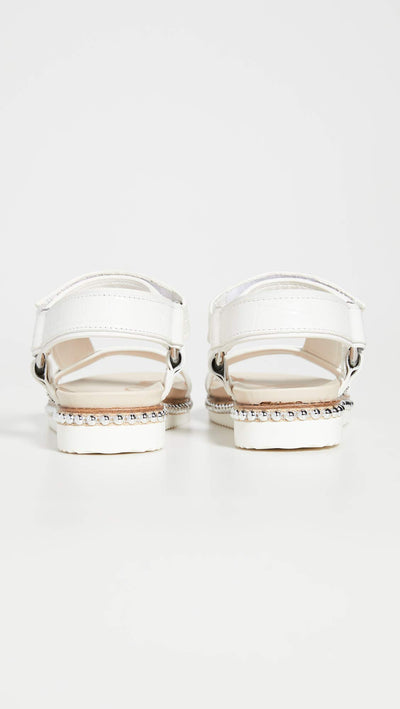Sam Edelman Annalise Bright White Shiro Croco Leather/Bally Premium Leather 7.5