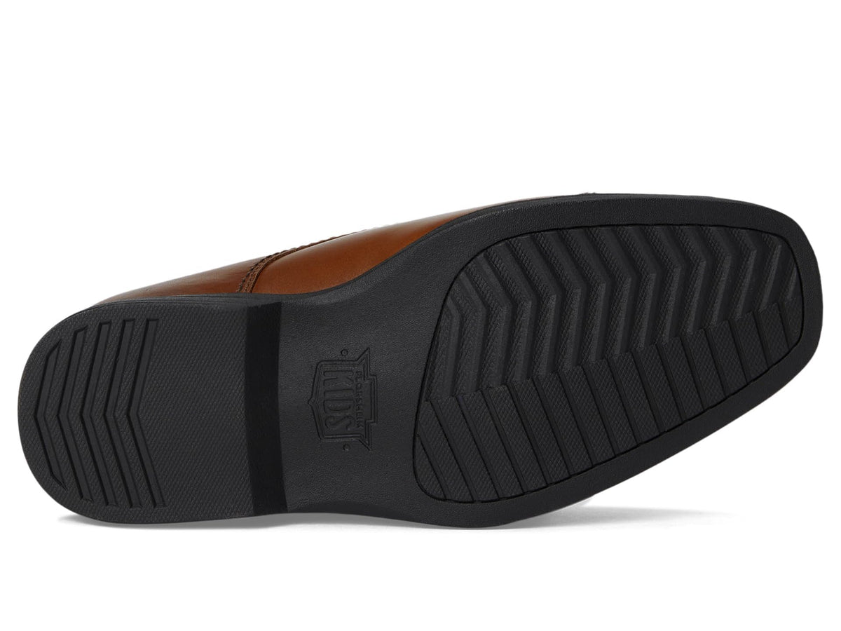 Florsheim Reveal Cap Toe Jr Boys' Toddler-Youth Oxford, 6.5 M US Big Kid, Cognac